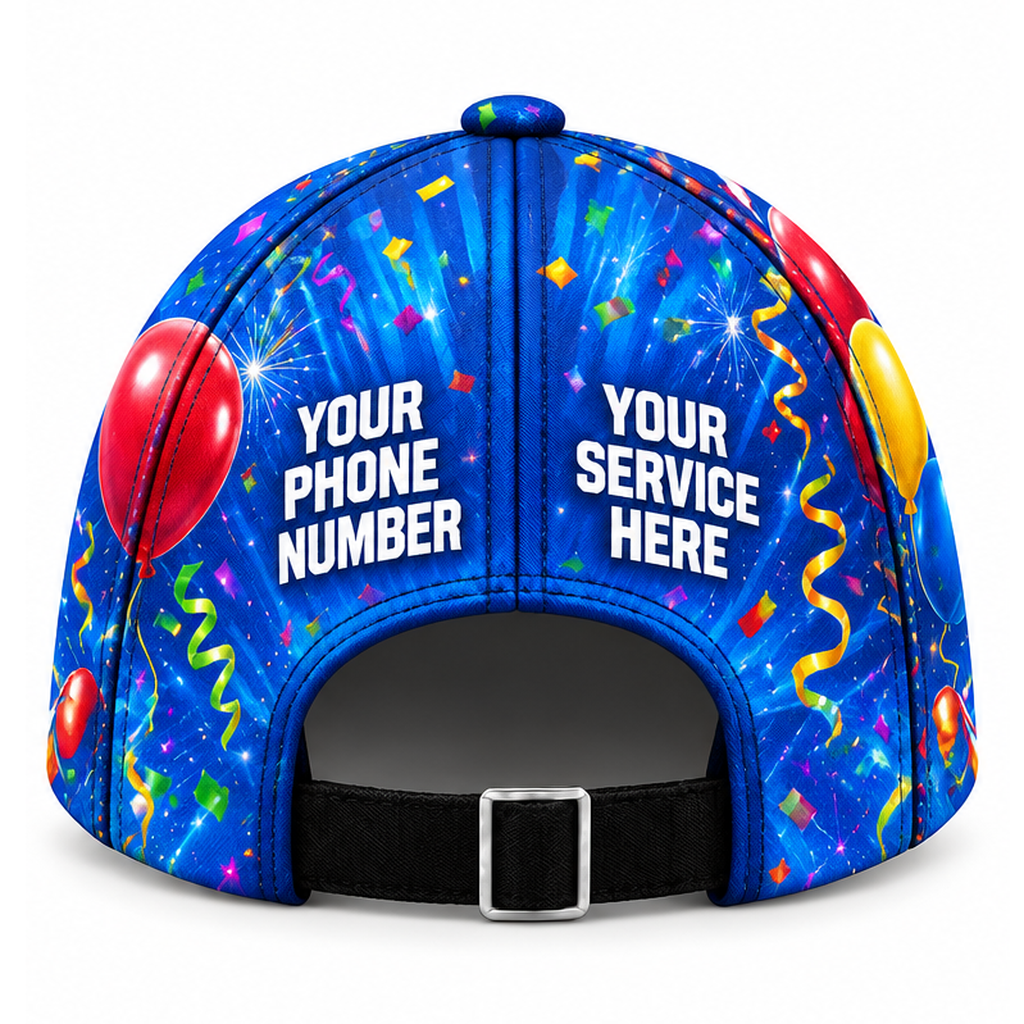 PRN034 personalized cap back product mockup