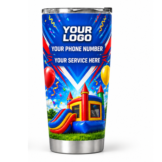 PRN034 personalized tumbler 20oz back product mockup