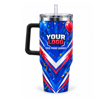PRN034 personalized tumbler 40oz back product mockup