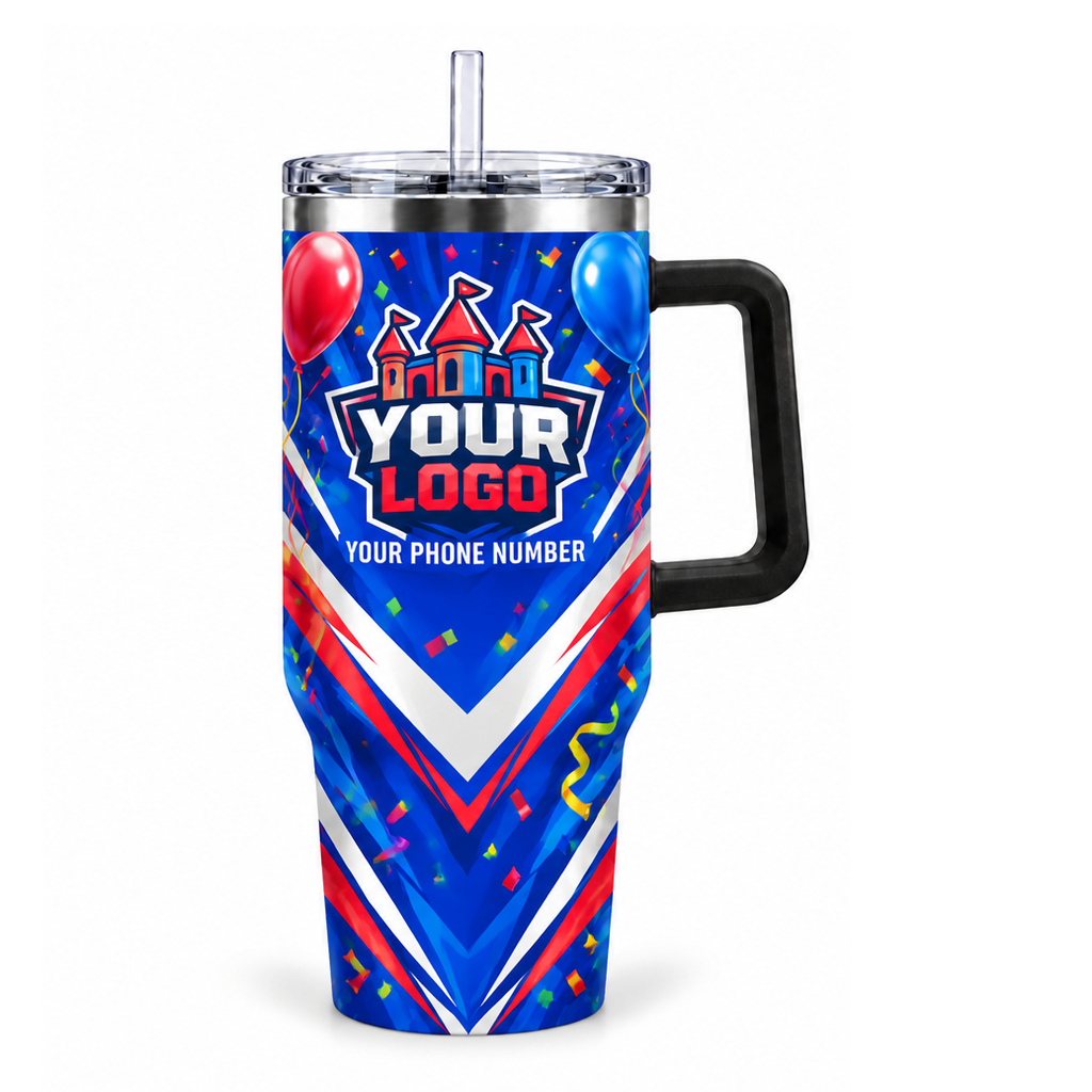 PRN034 personalized tumbler 40oz front product mockup