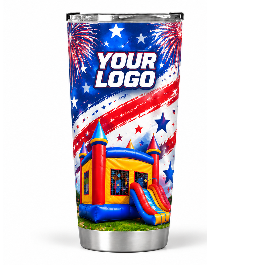 PRN035 personalized tumbler 20oz front product mockup
