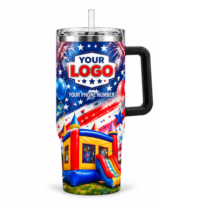 PRN035 personalized tumbler 40oz front product mockup