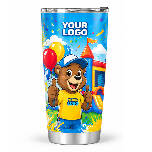 PRN036 personalized tumbler 20oz front product mockup