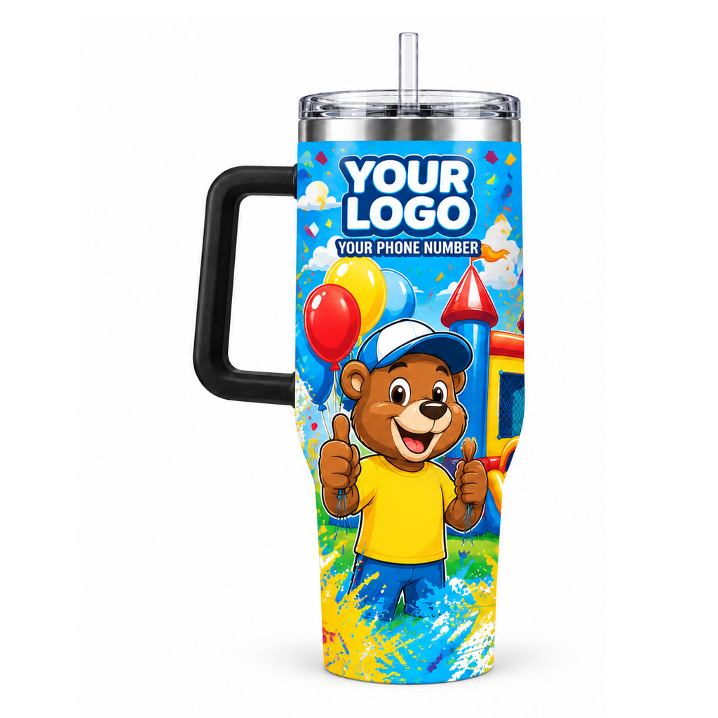 PRN036 personalized tumbler 40oz front product mockup