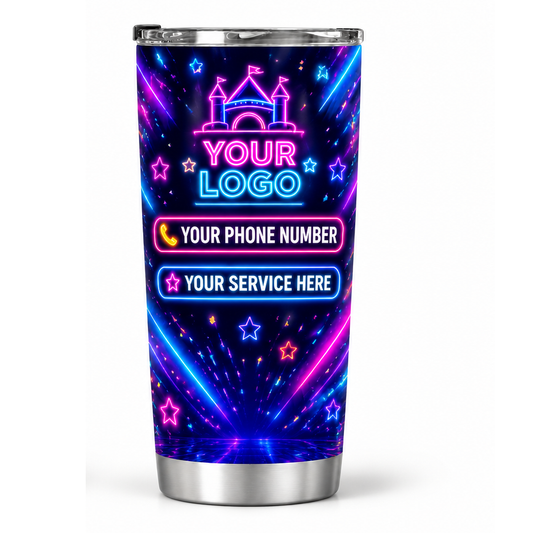 PRN037 personalized tumbler 20oz back product mockup