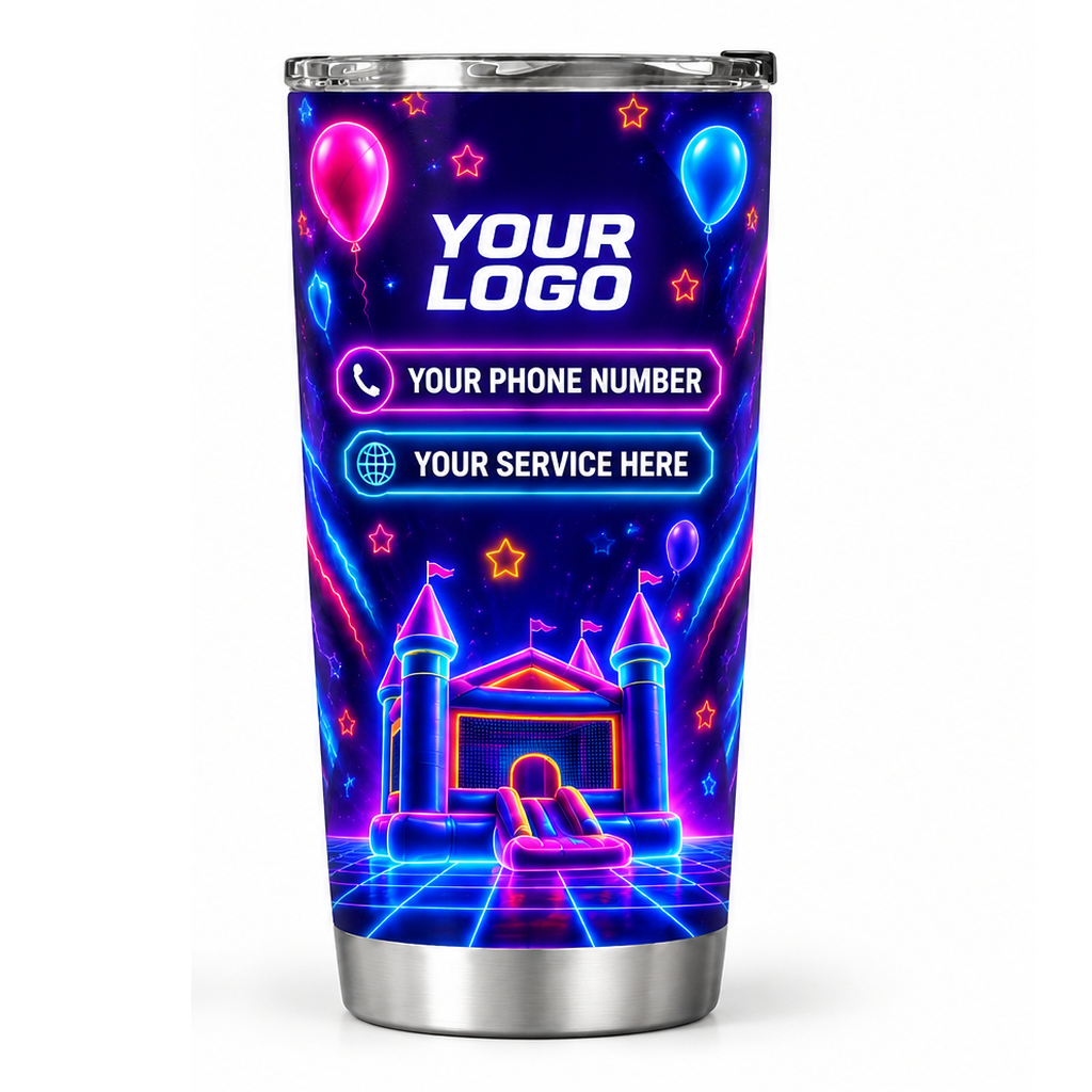 PRN038 personalized tumbler 20oz back product mockup