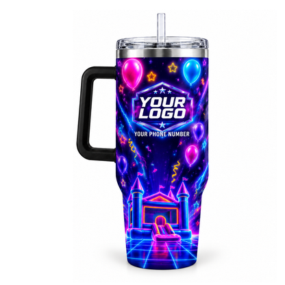 PRN038 personalized tumbler 40oz back product mockup
