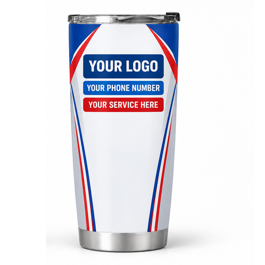 PRN040 personalized tumbler 20oz back product mockup