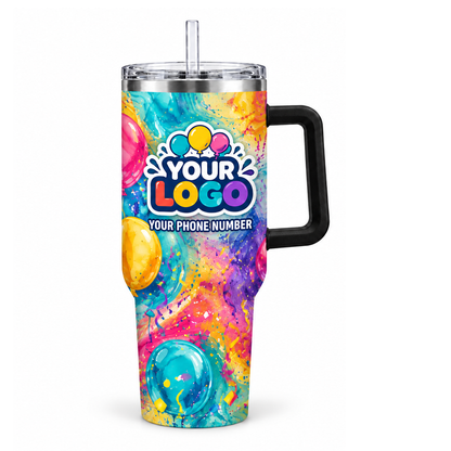 PRN041 personalized tumbler 40oz front product mockup