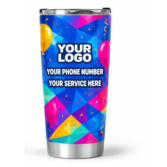 PRN042 personalized tumbler 20oz back product mockup
