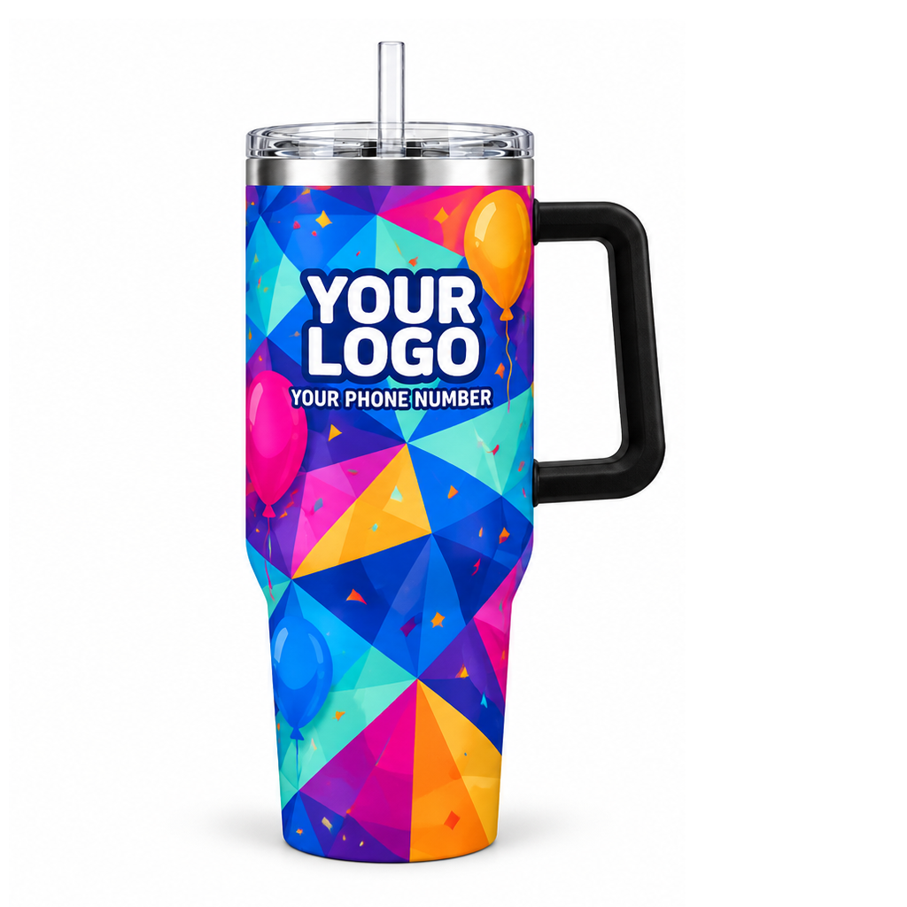 PRN042 personalized tumbler 40oz front product mockup