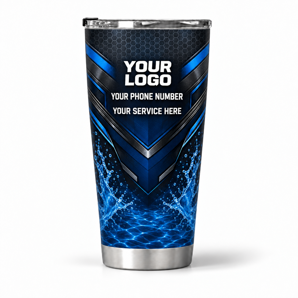 PSN001 personalized tumbler 20oz back product mockup