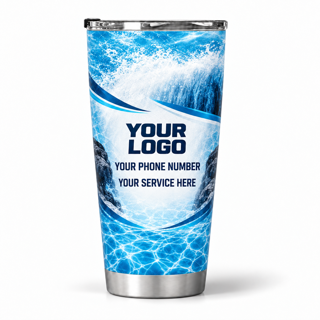 PSN003 personalized tumbler 20oz back product mockup