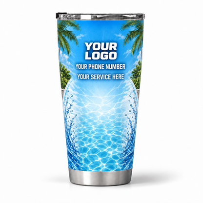 PSN005 personalized tumbler 20oz back product mockup