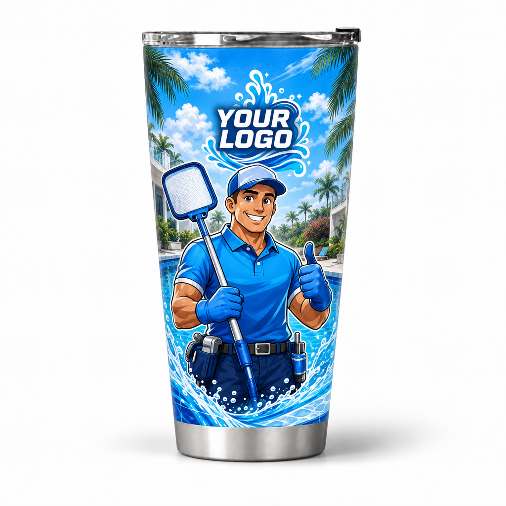 PSN005 personalized tumbler 20oz front product mockup