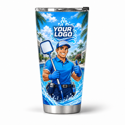 PSN005 personalized tumbler 20oz front product mockup