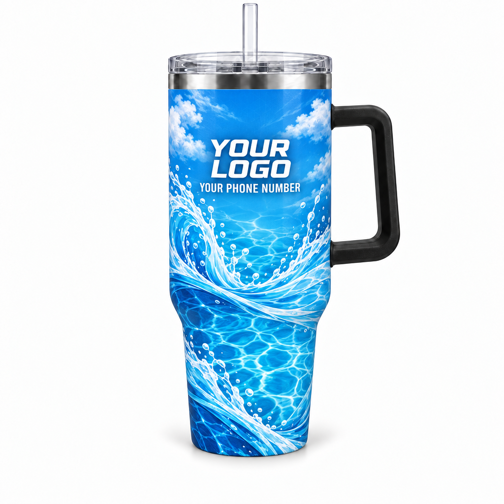 PSN005 personalized tumbler 40oz front product mockup