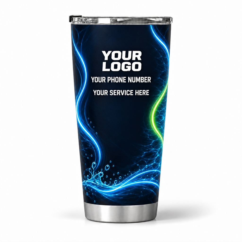PSN006 personalized tumbler 20oz back product mockup