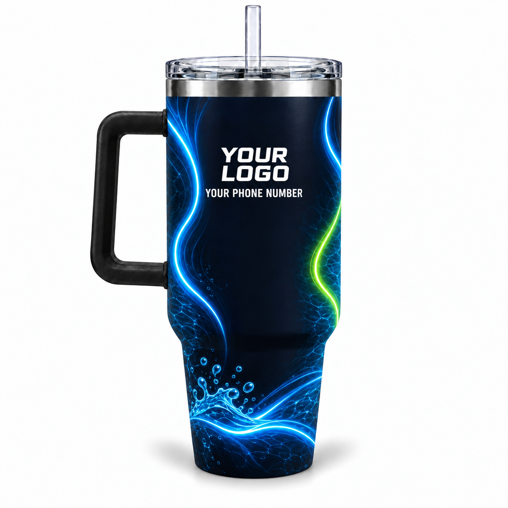 PSN006 personalized tumbler 40oz back product mockup