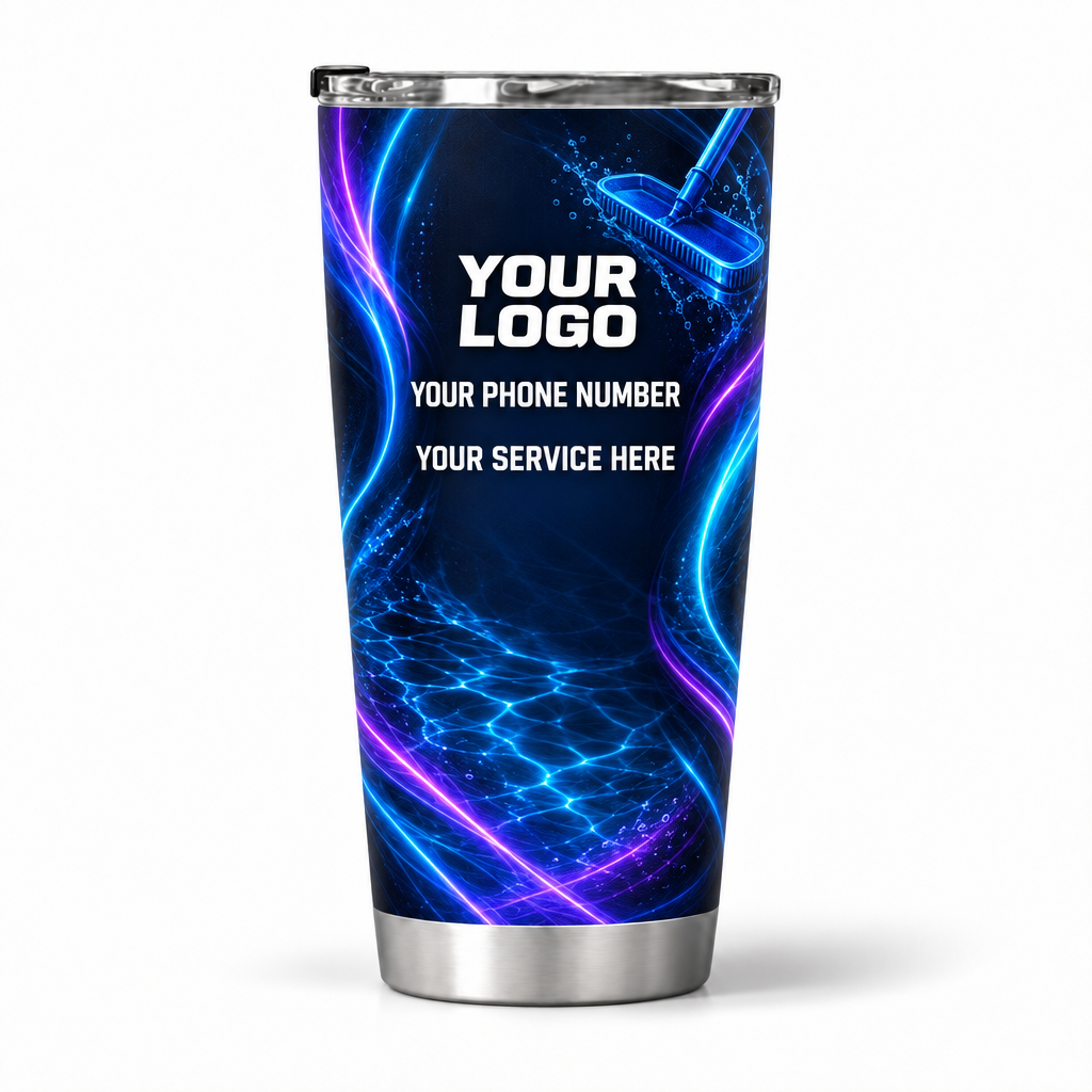 PSN007 personalized tumbler 20oz back product mockup