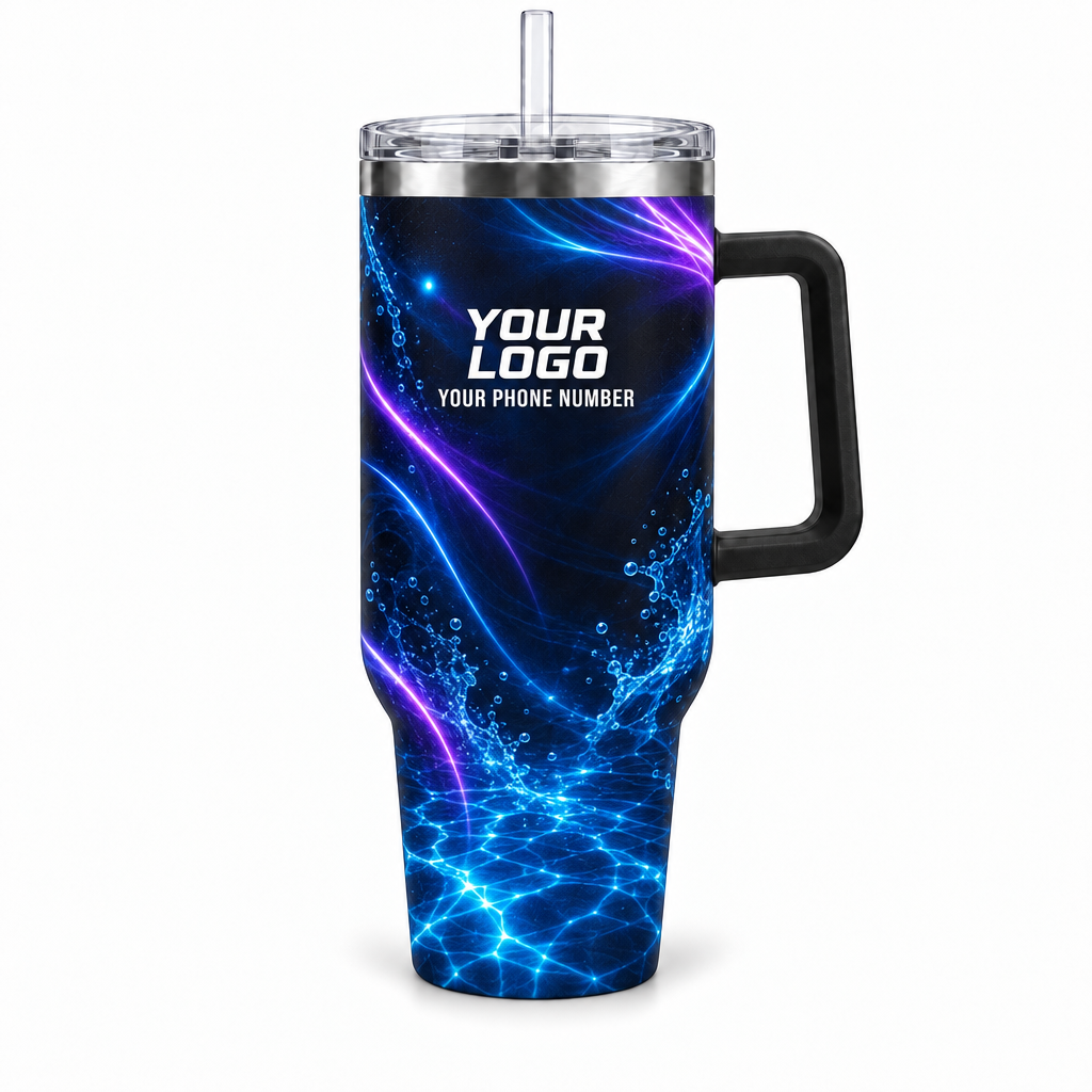 PSN007 personalized tumbler 40oz front product mockup