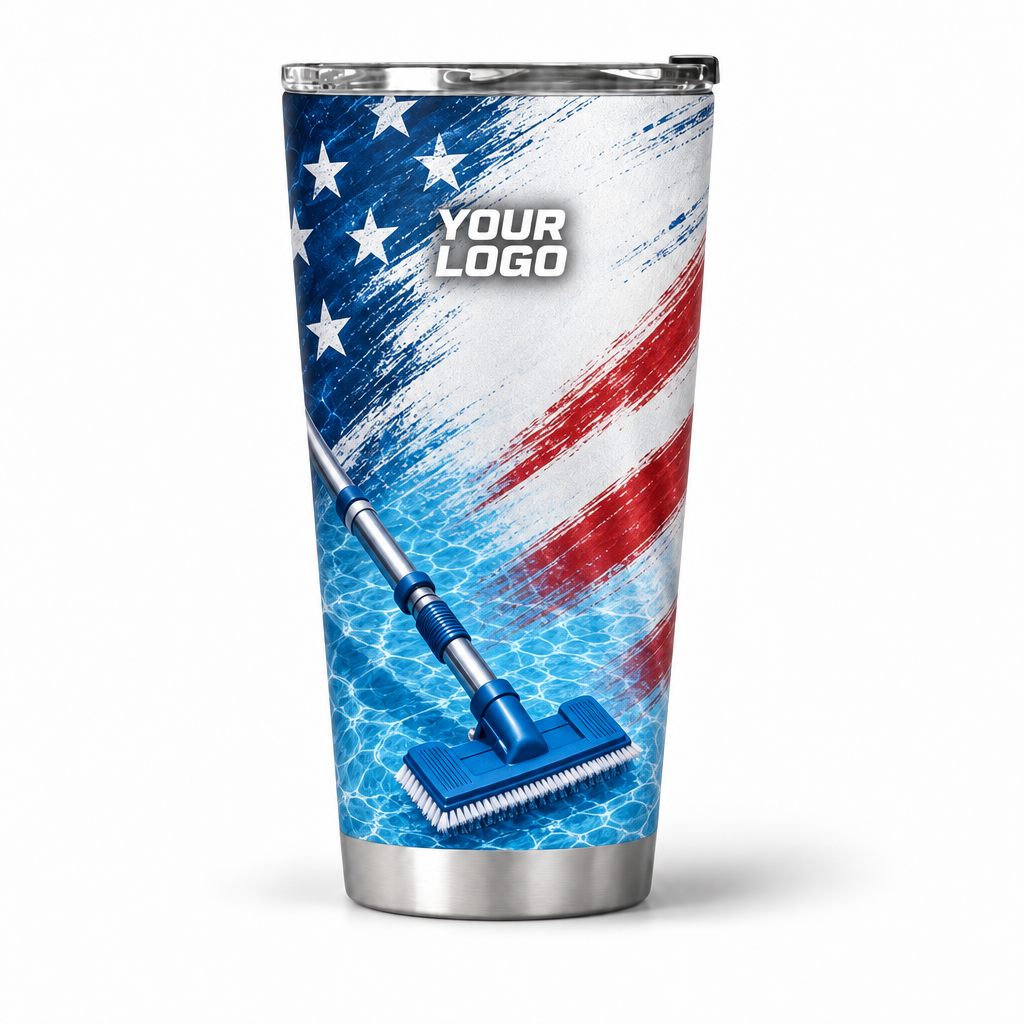 PSN008 personalized tumbler 20oz front product mockup