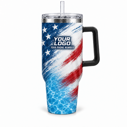 PSN008 personalized tumbler 40oz front product mockup
