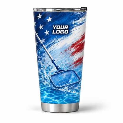 PSN009 personalized tumbler 20oz front product mockup