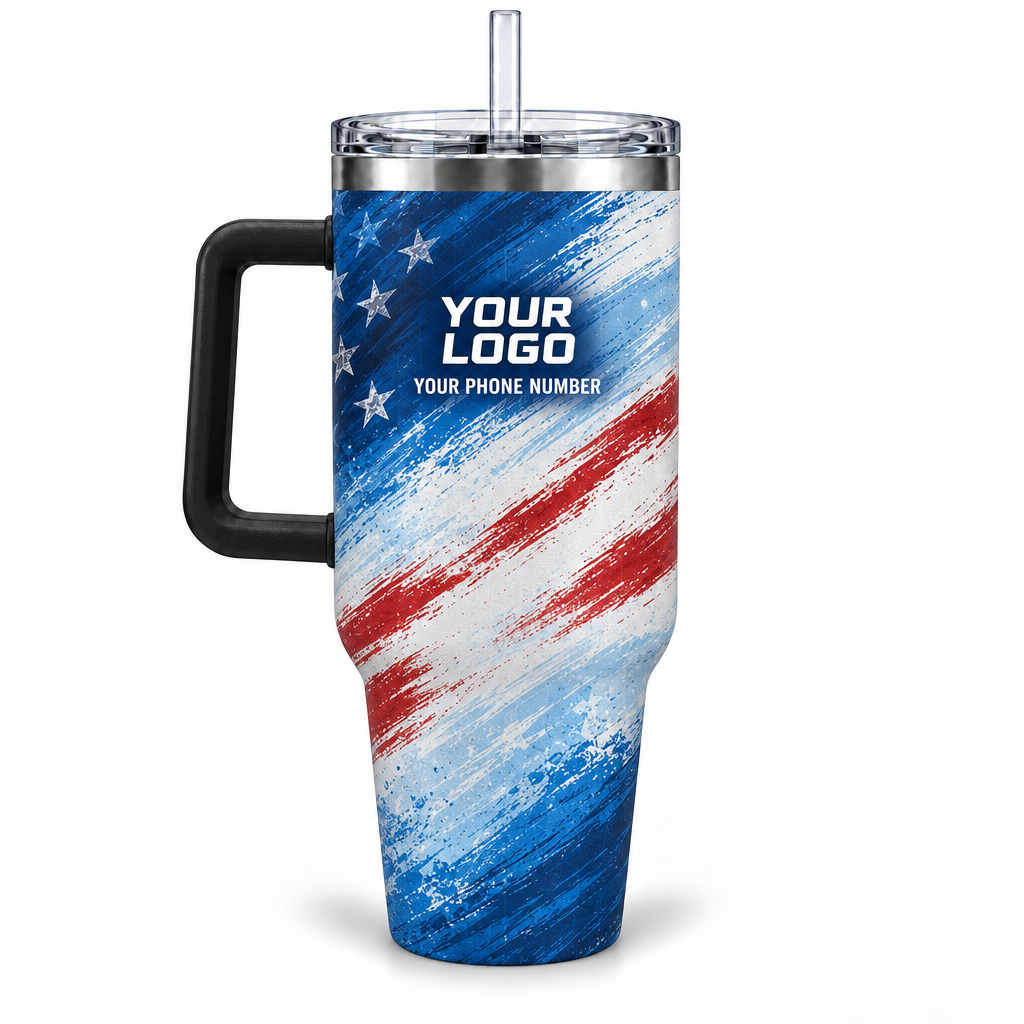 PSN009 personalized tumbler 40oz back product mockup