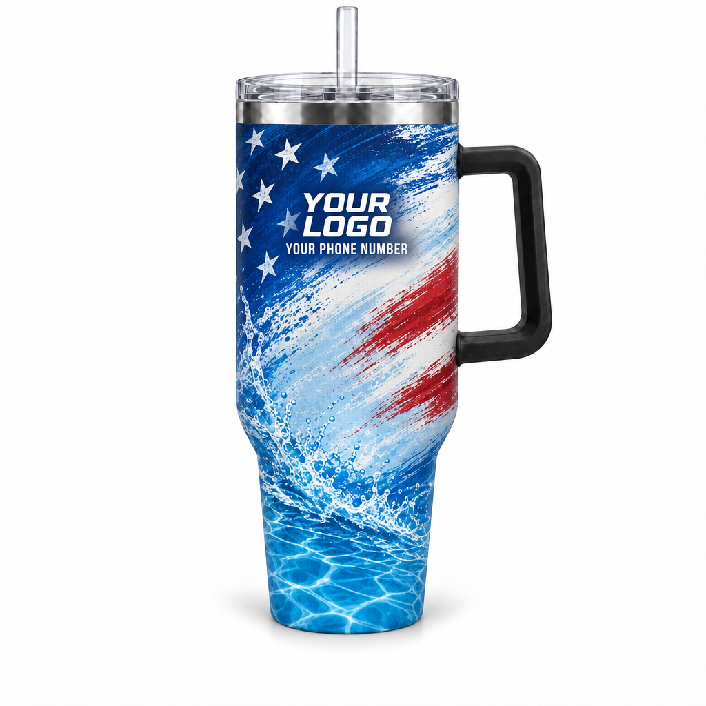 PSN009 personalized tumbler 40oz front product mockup