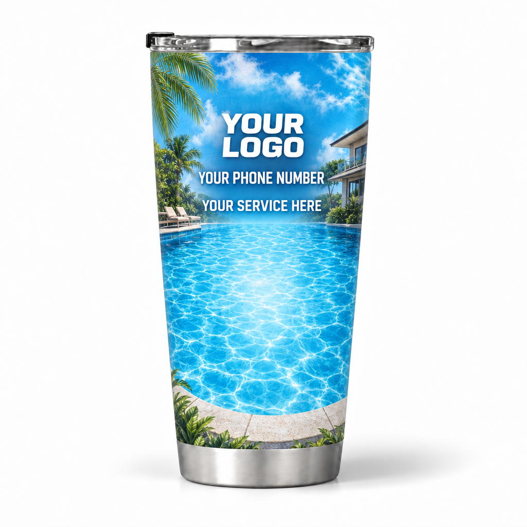 PSN010 personalized tumbler 20oz back product mockup