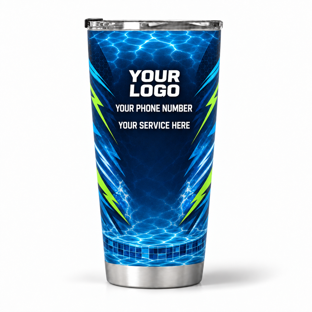 PSN011 personalized tumbler 20oz back product mockup