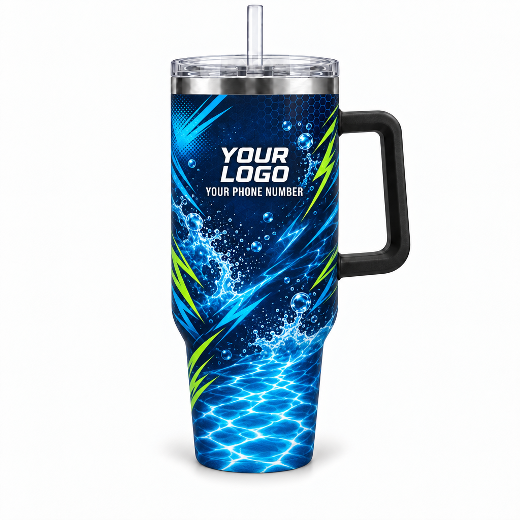 PSN011 personalized tumbler 40oz front product mockup