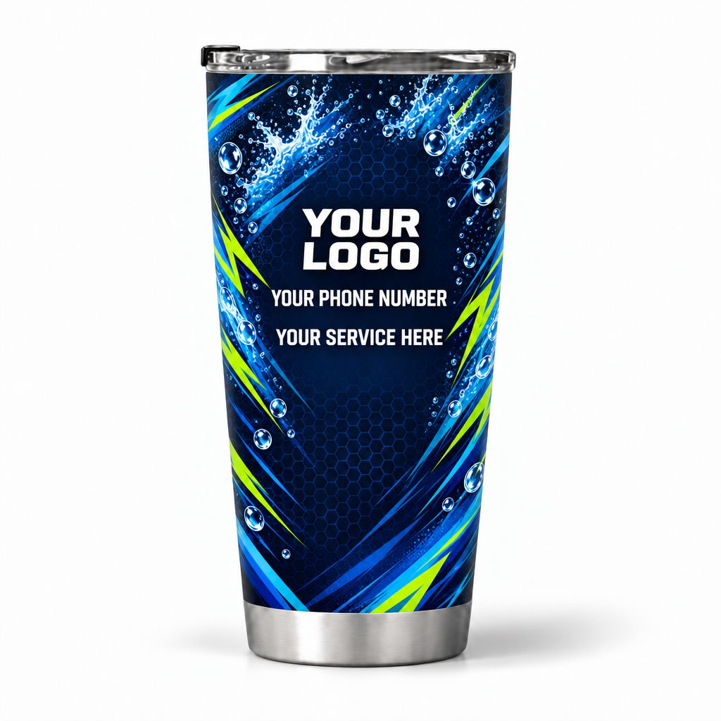 PSN012 personalized tumbler 20oz back product mockup