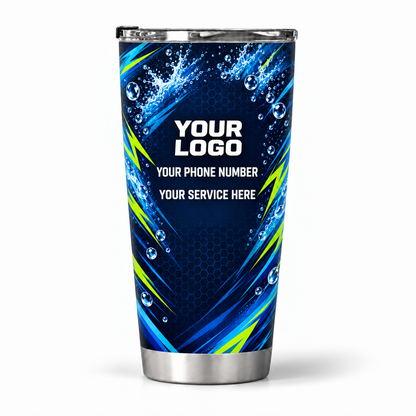 PSN012 personalized tumbler 20oz back product mockup