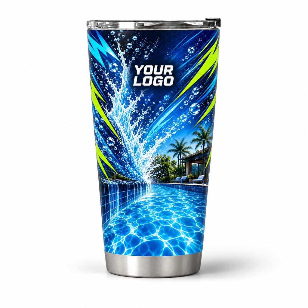 PSN012 personalized tumbler 20oz front product mockup
