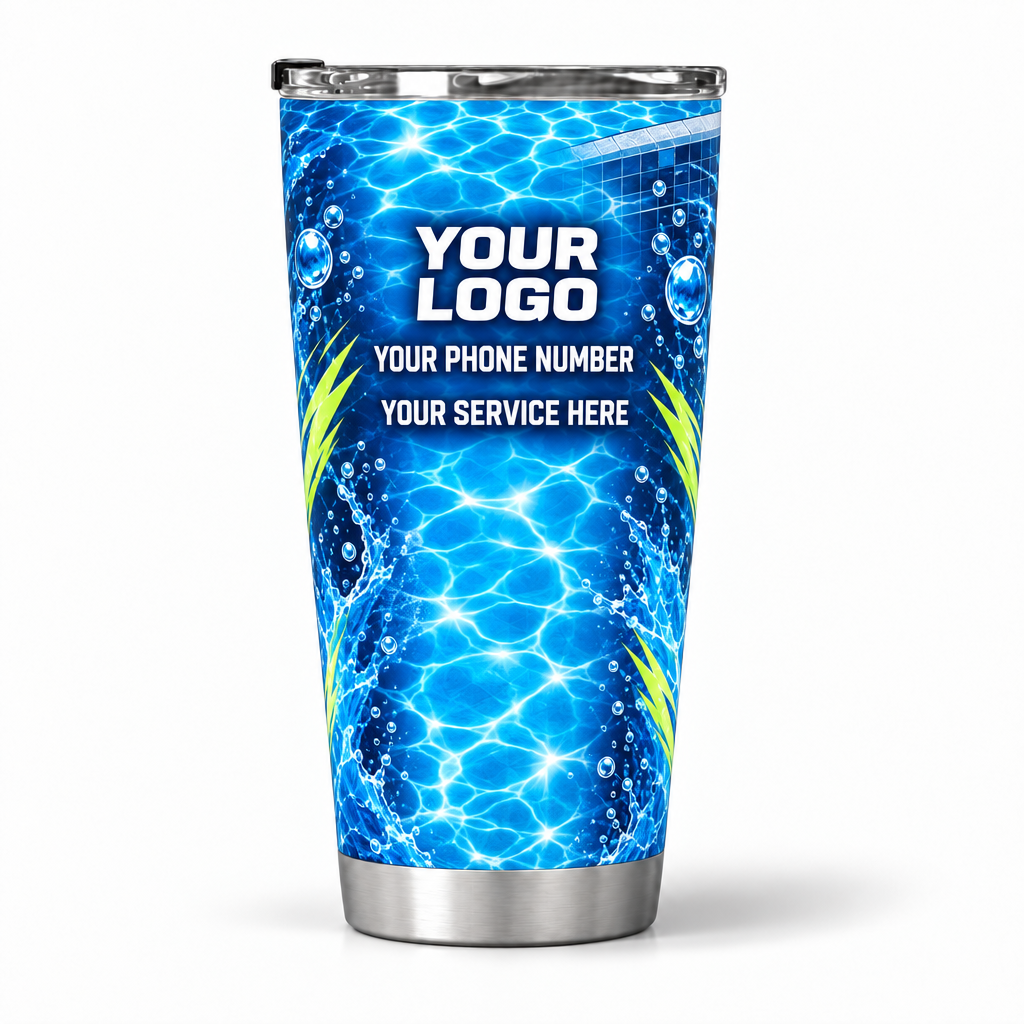 PSN013 personalized tumbler 20oz back product mockup