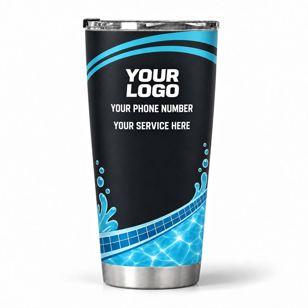 PSN015 personalized tumbler 20oz back product mockup