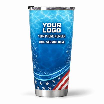 PSN016 personalized tumbler 20oz back product mockup