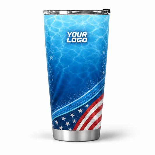 PSN016 personalized tumbler 20oz front product mockup