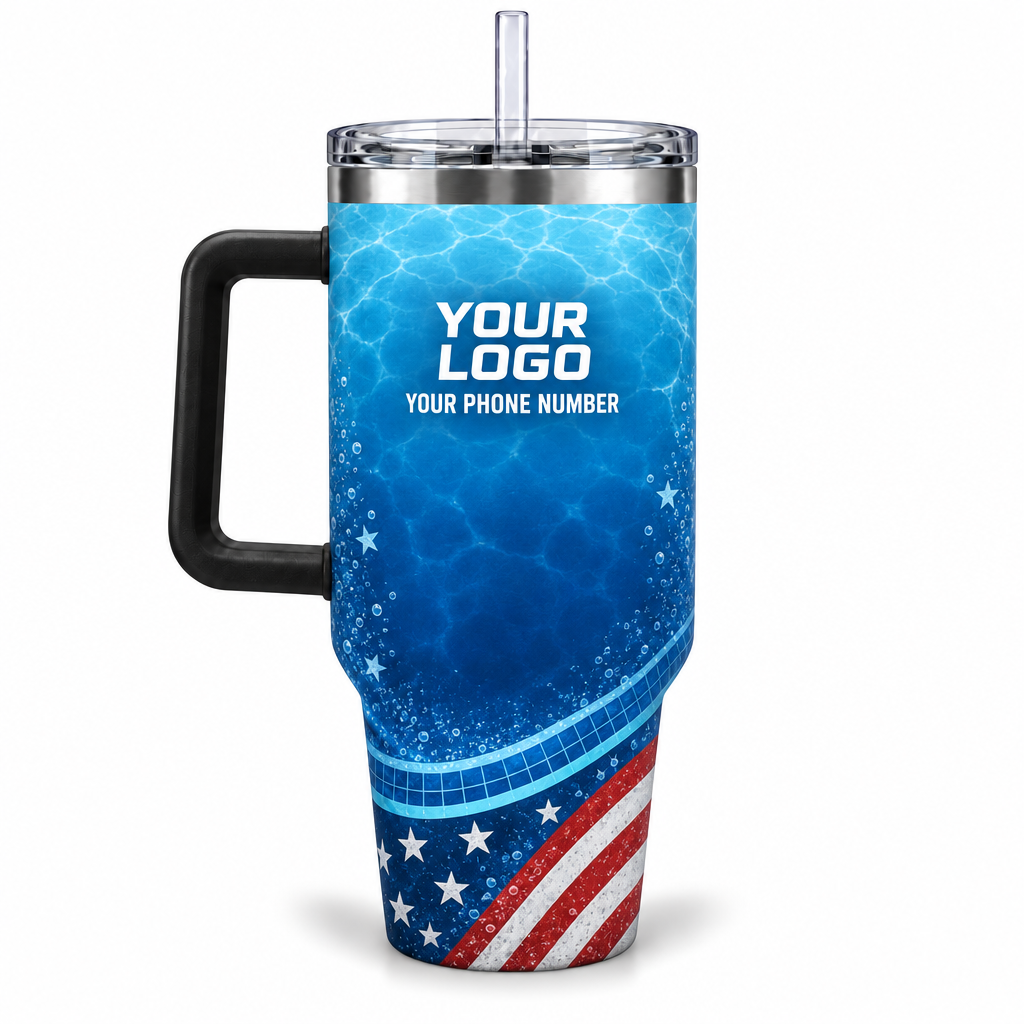 PSN016 personalized tumbler 40oz back product mockup