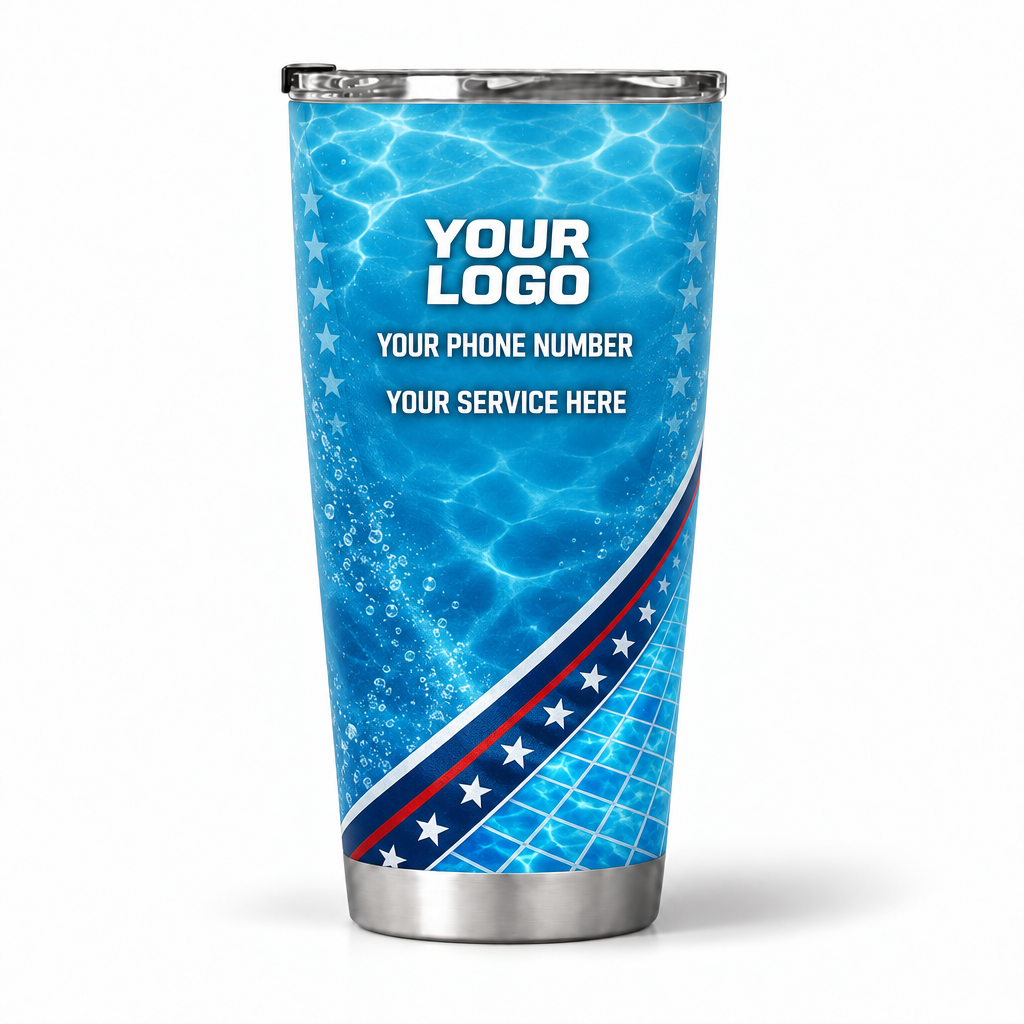 PSN017 personalized tumbler 20oz back product mockup
