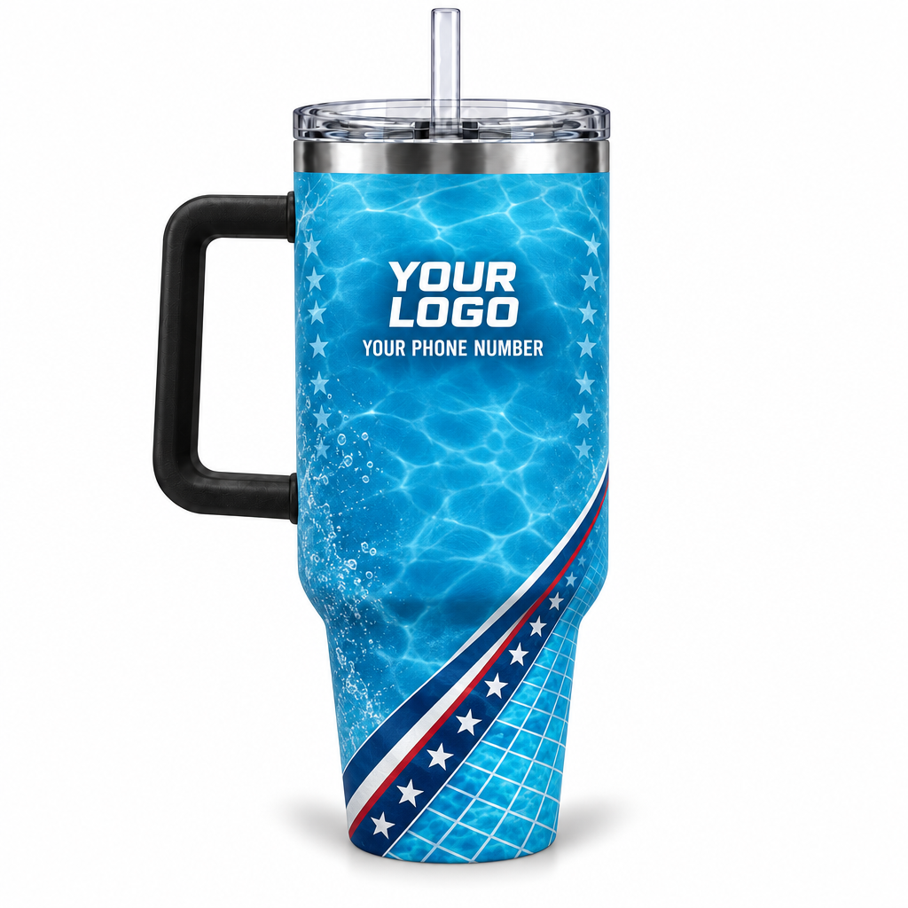 PSN017 personalized tumbler 40oz back product mockup