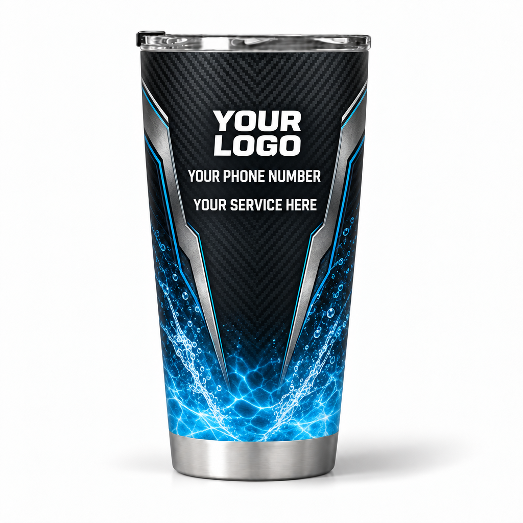 PSN018 personalized tumbler 20oz back product mockup