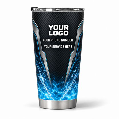 PSN018 personalized tumbler 20oz back product mockup