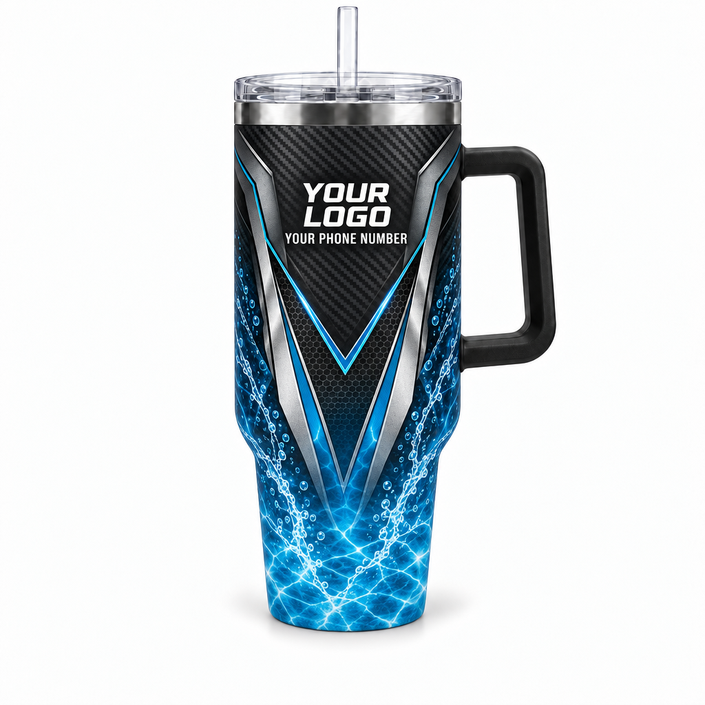 PSN018 personalized tumbler 40oz front product mockup