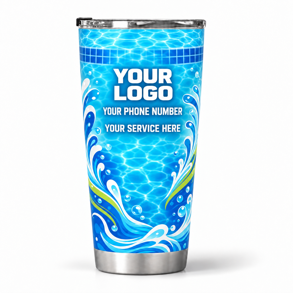 PSN019 personalized tumbler 20oz back product mockup