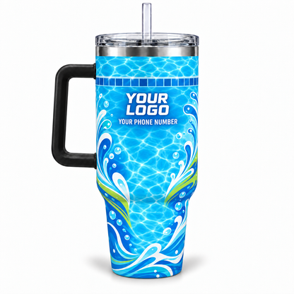 PSN019 personalized tumbler 40oz back product mockup