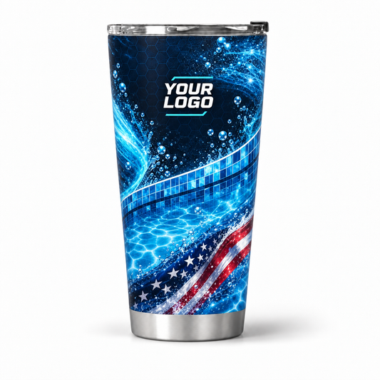 PSN020 personalized tumbler 20oz front product mockup