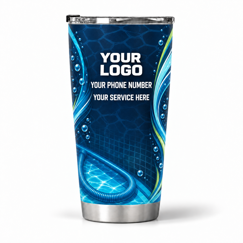 PSN022 personalized tumbler 20oz back product mockup